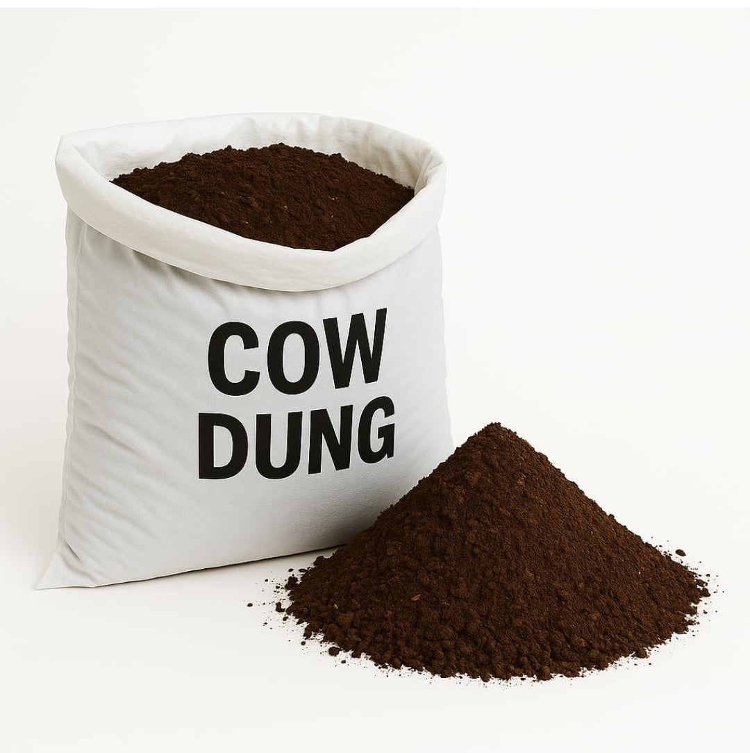 Organic Cow Dung Fertilizer for Indoor and Outdoor Plants, Natural Garden Manure
